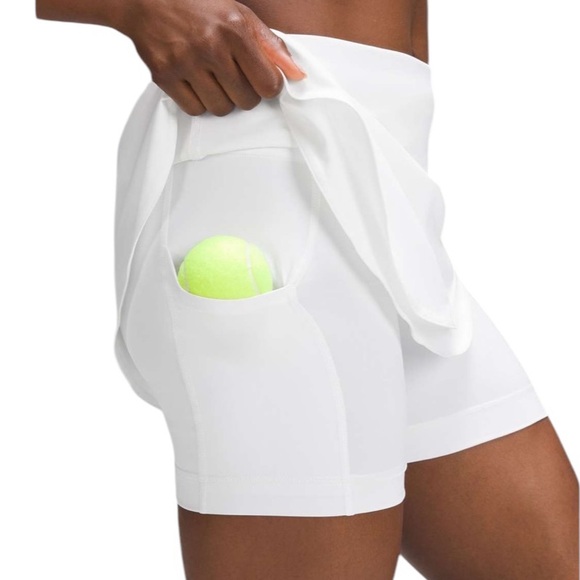 Lululemon Asymmetrical Layered High-Rise White Tennis Skirt Skort Size 2 - Picture 3 of 14